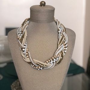💖Beaded Braid Jeweled Necklace